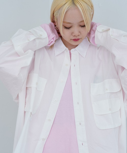 WHIMSIC(ウィムジック)の「【UNISEX】フィッシングシャツ(シャツ/ブラウス・メンズ・ブルー/ブラック/ホワイト・FREE)」の1枚目の写真