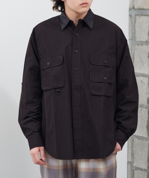 WHIMSIC(ウィムジック)の「【UNISEX】フィッシングシャツ(シャツ/ブラウス・メンズ・ブルー/ブラック/ホワイト・FREE)」の2枚目の写真