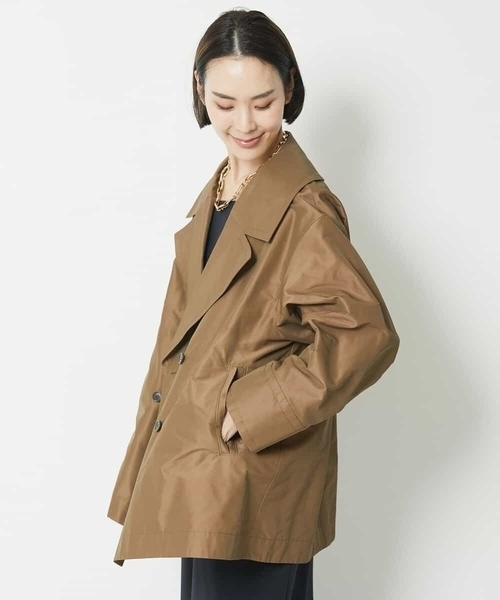 MICHEL KLEIN(ミッシェル・クラン)の「オーバーサイズミドル丈トレンチコート(トレンチコート・レディース・サンドベージュ・38/40)」の5枚目の写真