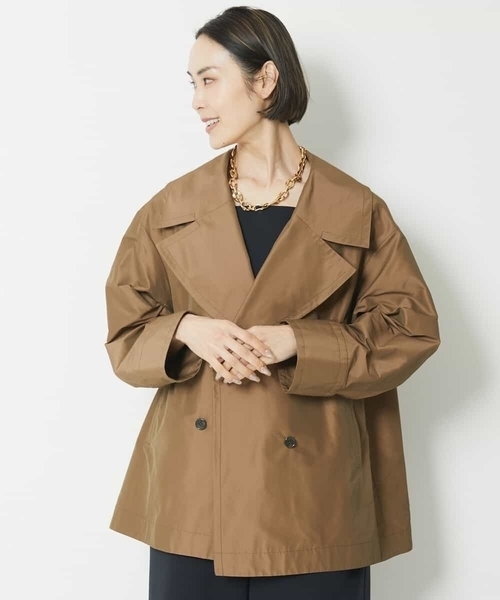 MICHEL KLEIN(ミッシェル・クラン)の「オーバーサイズミドル丈トレンチコート(トレンチコート・レディース・サンドベージュ・38/40)」の6枚目の写真