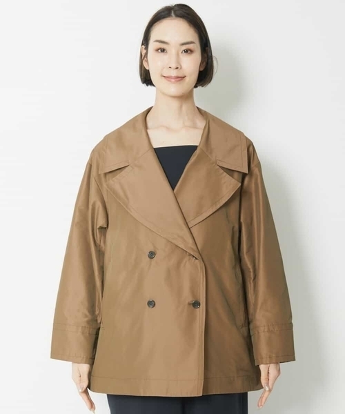 MICHEL KLEIN(ミッシェル・クラン)の「オーバーサイズミドル丈トレンチコート(トレンチコート・レディース・サンドベージュ・38/40)」の9枚目の写真