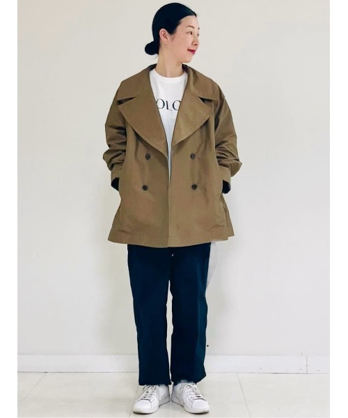 MICHEL KLEIN(ミッシェル・クラン)の「オーバーサイズミドル丈トレンチコート(トレンチコート・レディース・サンドベージュ・38/40)」の3枚目の写真