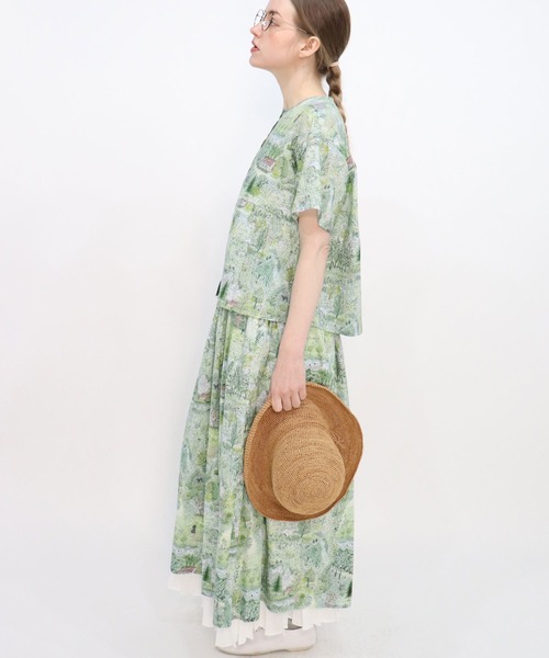 haupia(ハウピア)の「sommer ferie【ブラウス】(シャツ/ブラウス・レディース・グリーン/ブルー・MEDIUM)」の15枚目の写真