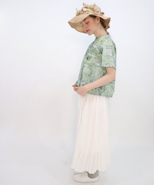 haupia(ハウピア)の「sommer ferie【ブラウス】(シャツ/ブラウス・レディース・グリーン/ブルー・MEDIUM)」の8枚目の写真