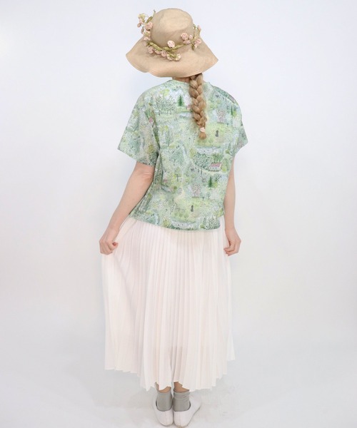 haupia(ハウピア)の「sommer ferie【ブラウス】(シャツ/ブラウス・レディース・グリーン/ブルー・MEDIUM)」の7枚目の写真