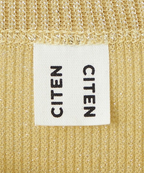 CITEN（シテン）の「＜CITEN＞シャイニー Tシャツ（Tシャツ/カットソー・レディース・ブラック/ホワイト/オリーブ/イエロー・FREE）」の16枚目の写真