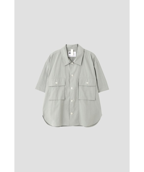 MHL.(エムエイチエル)の「WASHED COTTON SHIRTING(シャツ/ブラウス・メンズ・グレー/オリーブ/ホワイト・SMALL/MEDIUM/LARGE)」の9枚目の写真