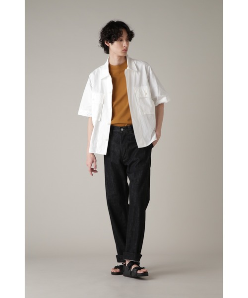 MHL.(エムエイチエル)の「WASHED COTTON SHIRTING(シャツ/ブラウス・メンズ・グレー/オリーブ/ホワイト・SMALL/MEDIUM/LARGE)」の4枚目の写真