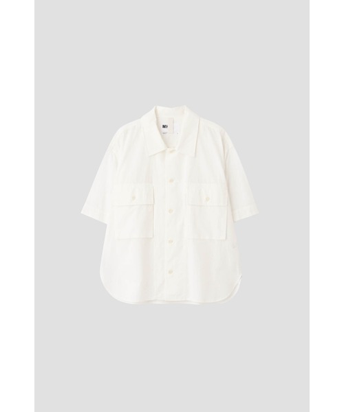 MHL.(エムエイチエル)の「WASHED COTTON SHIRTING(シャツ/ブラウス・メンズ・グレー/オリーブ/ホワイト・SMALL/MEDIUM/LARGE)」の5枚目の写真