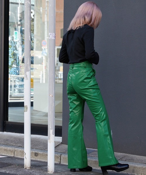 byYOUANCE（バイユアンス）の「ﾊｲｳｴｽﾄﾌﾚｱﾊﾟﾝﾂ（その他パンツ・レディース・グリーン・SMALL/MEDIUM）」の6枚目の写真