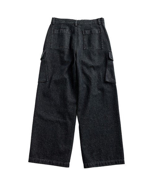 re_k by JUNRED（レクバイジュンレッド）の「re_k by JUNRED / オーバーワイドカーゴデニムパンツ（デニムパンツ・メンズ・ブラック/ブルー・L/M/S）」の19枚目の写真