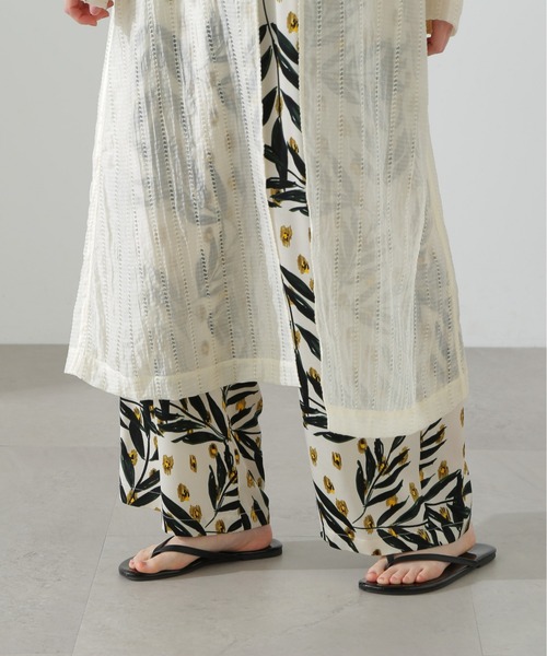 N.（N. Natural Beauty Basic）（エヌエヌナチュラルビューティーベーシック）の「◆ダブルリボンシアーワンピース（ワンピース・レディース・オレンジ/オフホワイト・MEDIUM）」の18枚目の写真