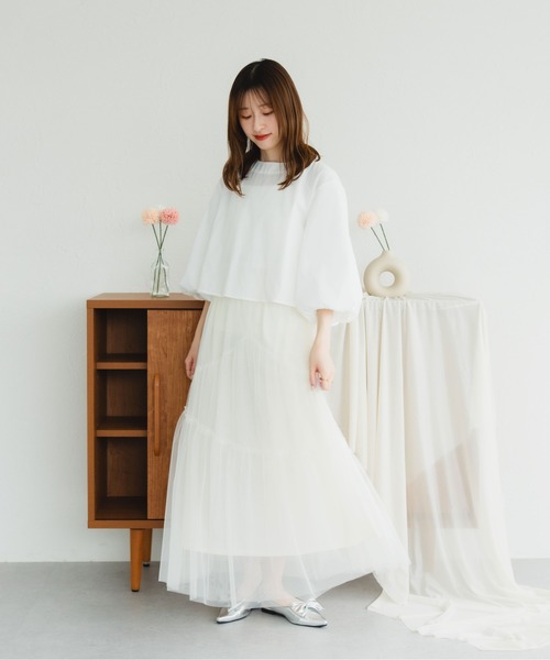 fupel(フぺル)の「2WAYバックシャンリボンブラウス(シャツ/ブラウス・レディース・オフホワイト/ブルー/ライトイエロー/ピンク・FREE)」の8枚目の写真