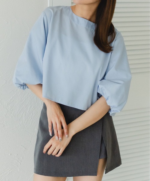 fupel(フぺル)の「2WAYバックシャンリボンブラウス(シャツ/ブラウス・レディース・オフホワイト/ブルー/ライトイエロー/ピンク・FREE)」の18枚目の写真