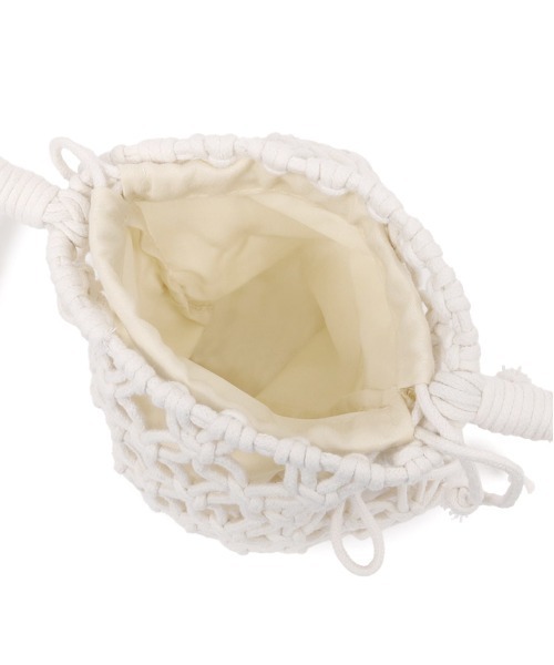 CHUMS（チャムス）の「【CHUMS/チャムス】 Knitting Rope Shoulder Bag（ショルダーバッグ・メンズ・ナチュラル/ベージュ・FREE）」の5枚目の写真