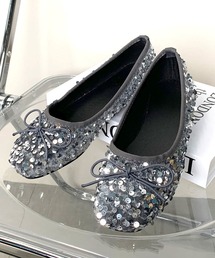 CRB（シーアールビー）の「スパンコールフラットシューズ（パンプス）」