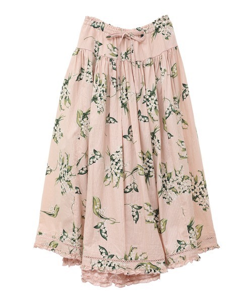 PINK HOUSE（ピンクハウス）の「すずらんプリントスカート（スカート・レディース・ピンク/ベージュ/ブルー/ブラック・フリー）」の11枚目の写真