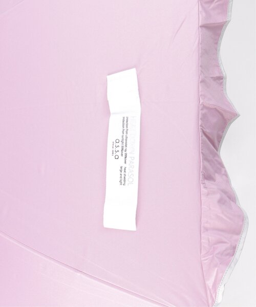 LBC(エルビーシー)の「ラウンドフリル 遮光 日傘(長傘・レディース・グレー/ピンク・FREE)」の9枚目の写真