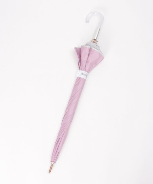 LBC(エルビーシー)の「ラウンドフリル 遮光 日傘(長傘・レディース・グレー/ピンク・FREE)」の15枚目の写真
