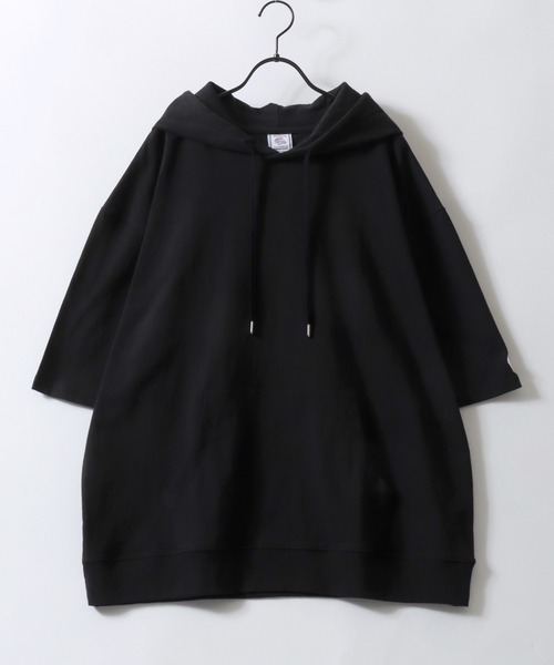 JEMORGAN（ジェーイーモーガン）の「JEMORGAN/ジェーイーモーガン ミニワッペン ビッグシルエット 半袖Tパーカー フーディー レディース メンズ（パーカー・メンズ・オフホワイト/ブラック/カーキ/ピンク/ライトグレー/ベージュ/ネイビー・L/XL/M）」の9枚目の写真