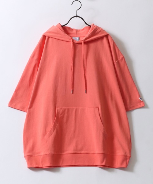 JEMORGAN（ジェーイーモーガン）の「JEMORGAN/ジェーイーモーガン ミニワッペン ビッグシルエット 半袖Tパーカー フーディー レディース メンズ（パーカー・メンズ・オフホワイト/ブラック/カーキ/ピンク/ライトグレー/ベージュ/ネイビー・L/XL/M）」の14枚目の写真