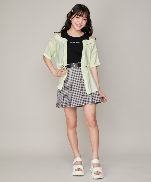 新品タグ付　JENNI❤️ツィード柄　アンサンブル　150cm 新品タグ付 JENNI️ツィード柄 アンサンブル 150cm