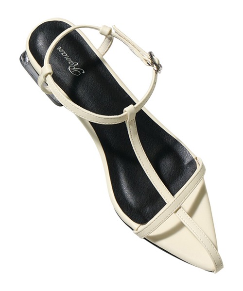 RANAN(ラナン)の「Tストラップサンダル(サンダル・レディース・ターコイズブルー/ブラウン系その他/ブラック/ホワイト・LL/M/L/S)」の2枚目の写真