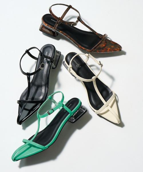 RANAN(ラナン)の「Tストラップサンダル(サンダル・レディース・ターコイズブルー/ブラウン系その他/ブラック/ホワイト・LL/M/L/S)」の5枚目の写真