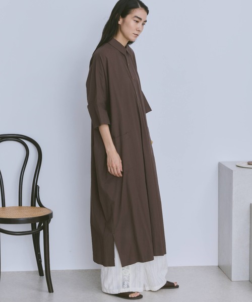 ビックシルエットハーフスリーブワンピース（ワンピース