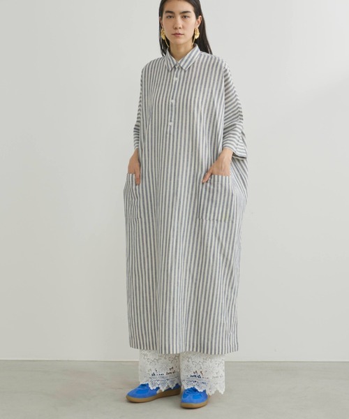 セール】ビックシルエットハーフスリーブワンピース（ワンピース