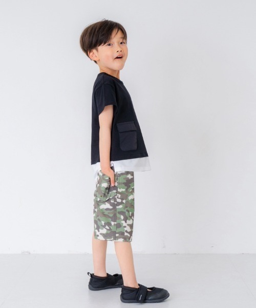 and D. petit main（アンドディープティマイン）の「【水陸両用】デイリーカラーショートパンツ（その他パンツ・キッズ・エメラルド/ベビーピンク/カーキ/ブラック/スカイブルー/パープル/ベージュ/ネイビー/ライトベージュ/マルチ・120cm/150cm/100cm/130cm/110cm/140cm）」の18枚目の写真