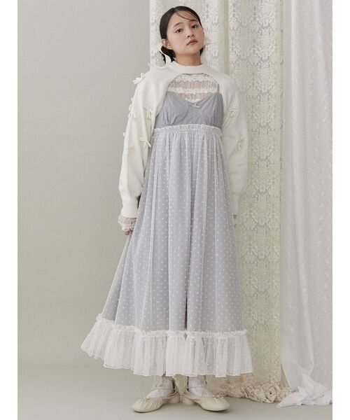 merry jenny（メリージェニー）の「コルセットドッキングキャミワンピース（ワンピース・レディース・ブラック/グレー/オフホワイト・FREE）」の13枚目の写真