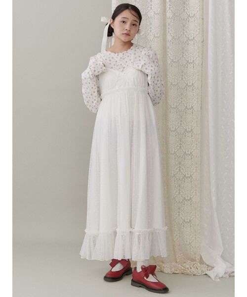 merry jenny（メリージェニー）の「コルセットドッキングキャミワンピース（ワンピース・レディース・ブラック/グレー/オフホワイト・FREE）」の22枚目の写真