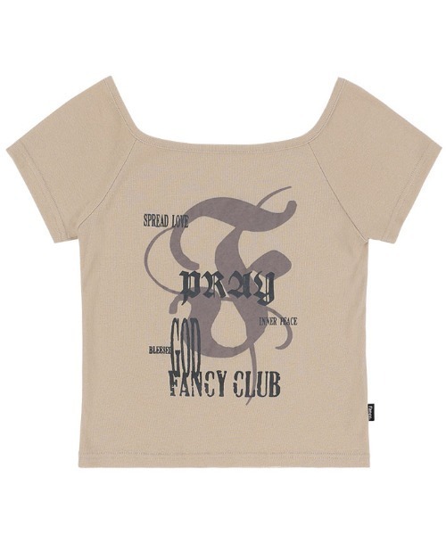 FANCY CLUB オフショルダー トレーナー A'GEM/9 × .kom『 FANCY CLUB/ファンシークラブ』NAVID 2 WAY