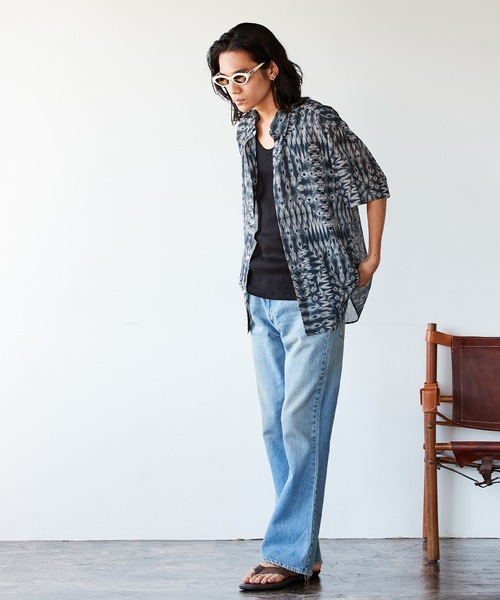 JOURNAL STANDARD（ジャーナルスタンダード）の「”吸水速乾 / 通気性” EVALET LIGHTメッシュ ウォッシャブル モダンシャツ（シャツ/ブラウス・メンズ・ブラック系その他/ブラック/ライトブルー/ブラウン/ネイビー/オレンジ・SMALL/MEDIUM/LARGE）」の10枚目の写真