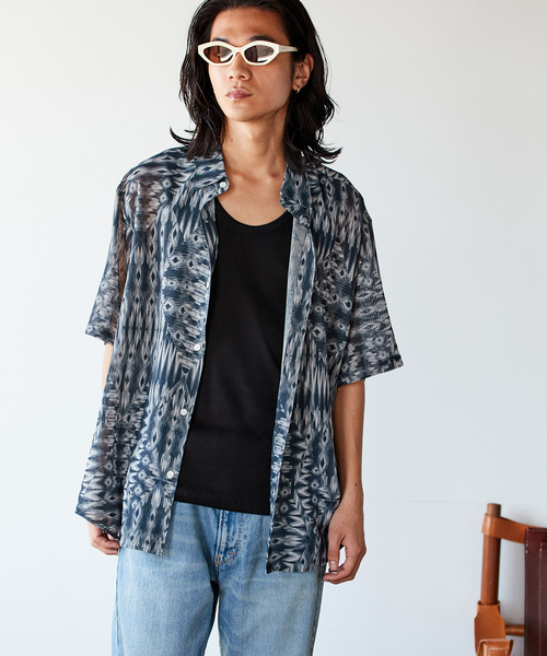 JOURNAL STANDARD（ジャーナルスタンダード）の「”吸水速乾 / 通気性” EVALET LIGHTメッシュ ウォッシャブル モダンシャツ（シャツ/ブラウス・メンズ・ブラック系その他/ブラック/ライトブルー/ブラウン/ネイビー/オレンジ・SMALL/MEDIUM/LARGE）」の12枚目の写真