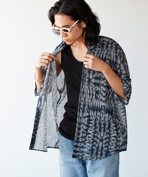 JOURNAL STANDARD（ジャーナルスタンダード）の「”吸水速乾 / 通気性” EVALET LIGHTメッシュ ウォッシャブル モダンシャツ（シャツ/ブラウス・メンズ・ブラック系その他/ブラック/ライトブルー/ブラウン/ネイビー/オレンジ・SMALL/MEDIUM/LARGE）」の15枚目の写真