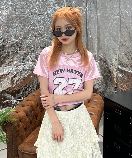 フラメンゴメッシュユニフォームtシャツ古着 セール】メッシュユニフォームピチT（Tシャツ/カットソー）｜sedacle