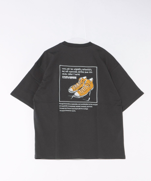 CONVERSE(コンバース)の「【CONVERSE】バックサガラ刺繍 Tシャツ(Tシャツ/カットソー・メンズ・ブラック/ホワイト/ベージュ/その他1・M/L/XL)」の4枚目の写真