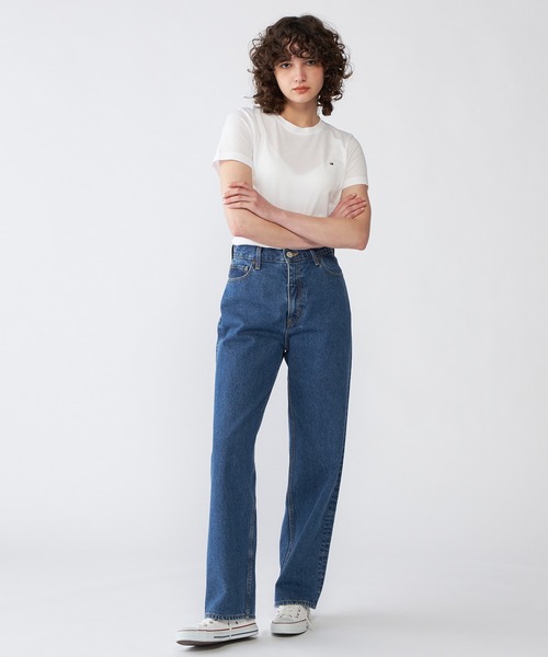 TOMMY HILFIGER(トミーヒルフィガー)の「ベーシッククルーネックTシャツ(Tシャツ/カットソー・レディース・ホワイト/ネイビー/ブラック・LARGE/MEDIUM/SMALL)」の18枚目の写真