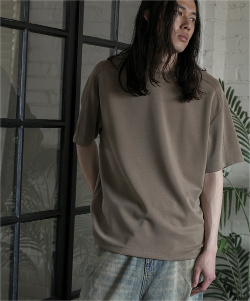 aimoha（アイモハ）の「【aimoha neo】CUPRA ANTI-WRINKLE TEE（サイズ1.2.3.4） (SS)（Tシャツ/カットソー・メンズ・ダークグレー/ダークベージュ/ライトグレー/ブラック・1/2/3/4）」の4枚目の写真