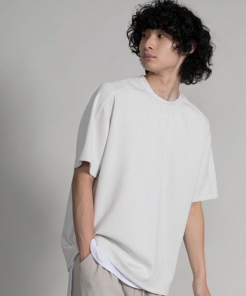 aimoha（アイモハ）の「【aimoha neo】CUPRA ANTI-WRINKLE TEE（サイズ1.2.3.4） (SS)（Tシャツ/カットソー・メンズ・ダークグレー/ダークベージュ/ライトグレー/ブラック・1/2/3/4）」の3枚目の写真