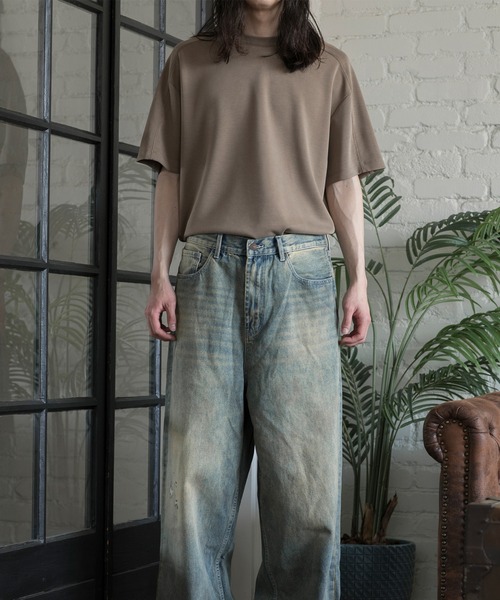 aimoha（アイモハ）の「【aimoha neo】CUPRA ANTI-WRINKLE TEE（サイズ1.2.3.4） (SS)（Tシャツ/カットソー・メンズ・ダークグレー/ダークベージュ/ライトグレー/ブラック・1/2/3/4）」の7枚目の写真