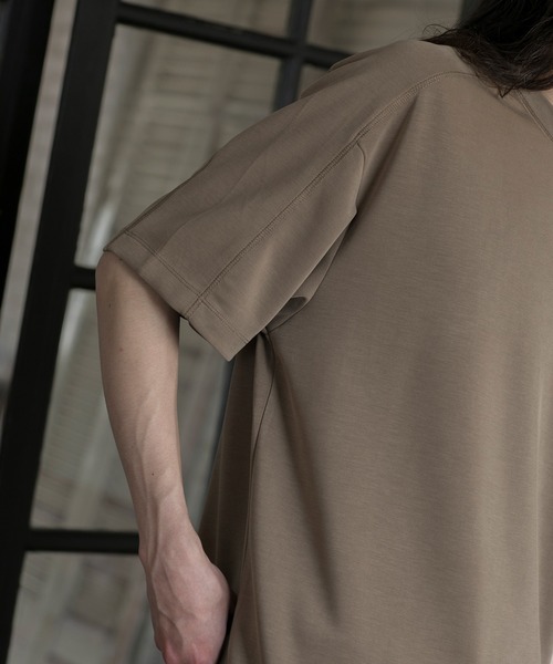 aimoha（アイモハ）の「【aimoha neo】CUPRA ANTI-WRINKLE TEE（サイズ1.2.3.4） (SS)（Tシャツ/カットソー・メンズ・ダークグレー/ダークベージュ/ライトグレー/ブラック・1/2/3/4）」の8枚目の写真