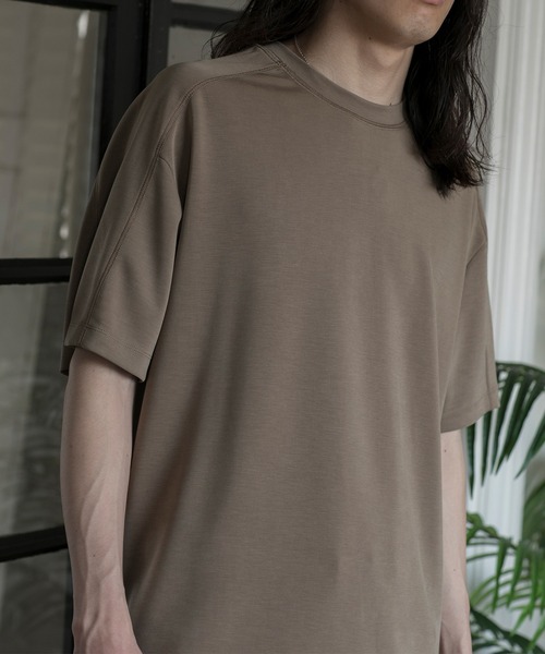 aimoha（アイモハ）の「【aimoha neo】CUPRA ANTI-WRINKLE TEE（サイズ1.2.3.4） (SS)（Tシャツ/カットソー・メンズ・ダークグレー/ダークベージュ/ライトグレー/ブラック・1/2/3/4）」の9枚目の写真