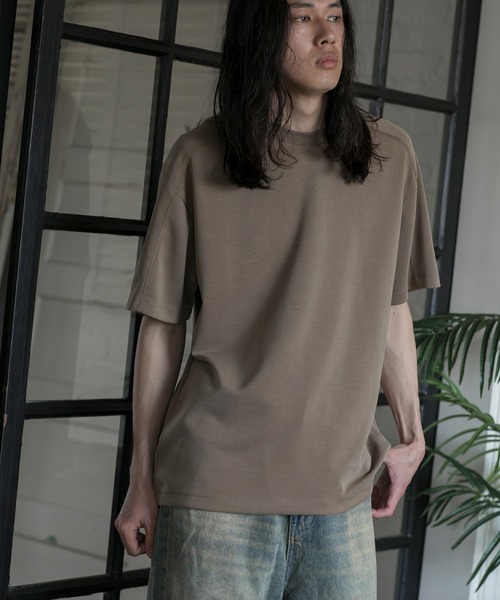 aimoha（アイモハ）の「【aimoha neo】CUPRA ANTI-WRINKLE TEE（サイズ1.2.3.4） (SS)（Tシャツ/カットソー・メンズ・ダークグレー/ダークベージュ/ライトグレー/ブラック・1/2/3/4）」の11枚目の写真