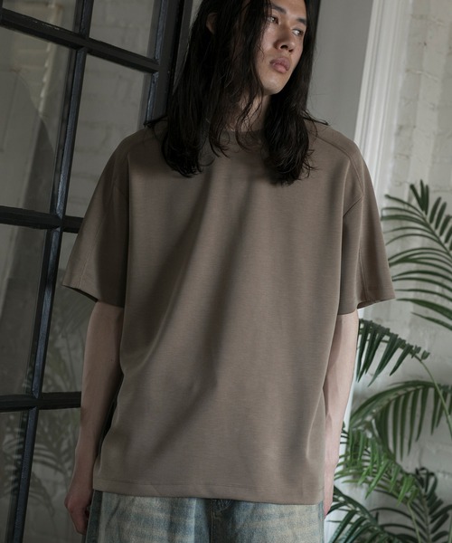 aimoha（アイモハ）の「【aimoha neo】CUPRA ANTI-WRINKLE TEE（サイズ1.2.3.4） (SS)（Tシャツ/カットソー・メンズ・ダークグレー/ダークベージュ/ライトグレー/ブラック・1/2/3/4）」の12枚目の写真