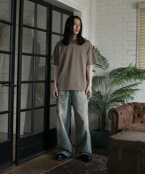 aimoha（アイモハ）の「【aimoha neo】CUPRA ANTI-WRINKLE TEE（サイズ1.2.3.4） (SS)（Tシャツ/カットソー・メンズ・ダークグレー/ダークベージュ/ライトグレー/ブラック・1/2/3/4）」の13枚目の写真