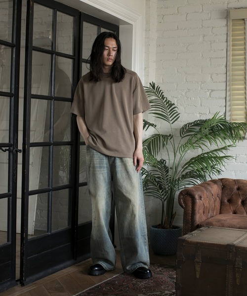 aimoha（アイモハ）の「【aimoha neo】CUPRA ANTI-WRINKLE TEE（サイズ1.2.3.4） (SS)（Tシャツ/カットソー・メンズ・ダークグレー/ダークベージュ/ライトグレー/ブラック・1/2/3/4）」の16枚目の写真