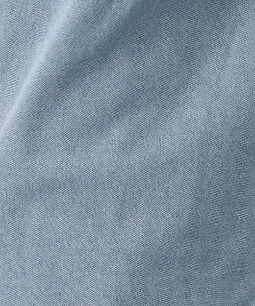 saloon（サルーン）の「SALOON(サルーン)/ 【InRed7月号掲載】《再入荷》6.5OZデニム半袖シャツ【手洗い可】（シャツ/ブラウス・レディース・ブラック/ライトブルー・FREE）」の18枚目の写真